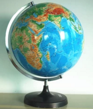 平麵地形地球儀