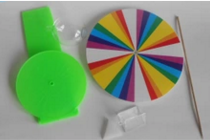 日晷（guǐ）儀、七色板、水三棱鏡、水透鏡